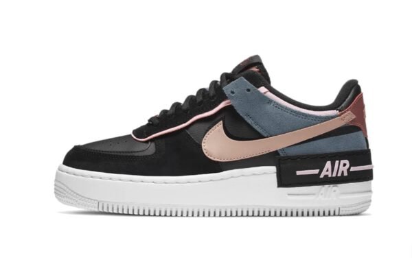 NIKE AIR FORCE 1 SHADOW BLACK METALLIC