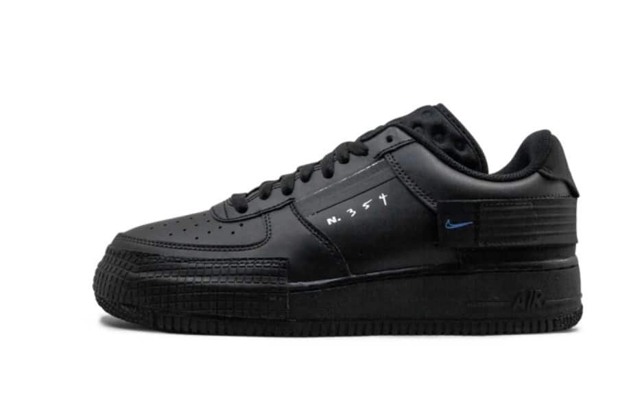 NIKE AIR FORCE 1 N354 TRIPLE BLACK