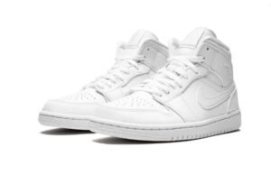 AIR JORDAN 1 Mid TRIPLE WHITE