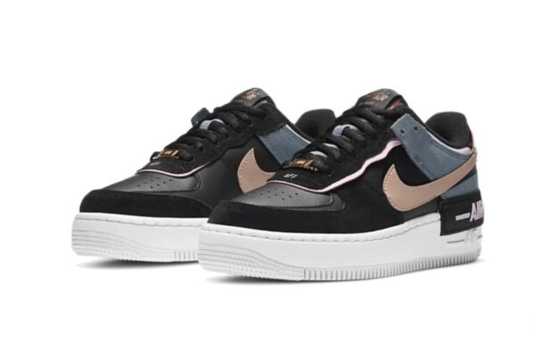 NIKE AIR FORCE 1 SHADOW BLACK METALLIC