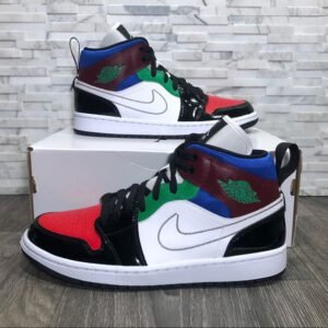 AIR JORDAN 1 Mid SE WHITE MULTI COLOR