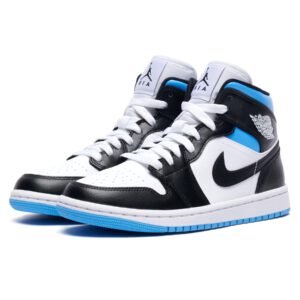 Nike Air Jordan 1 Mid Royal Black And Blue