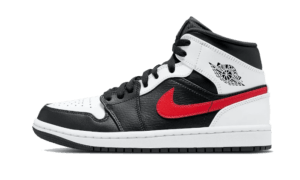 AIR JORDAN 1 Mid BLACK CHILE RED WHITE