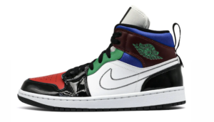 AIR JORDAN 1 Mid SE WHITE MULTI COLOR
