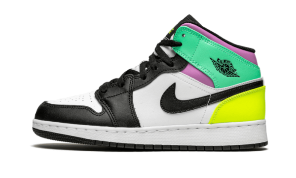 AIR JORDAN 1 Mid PASTEL BLACK TOE