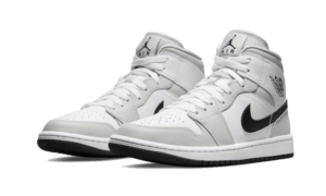 AIR JORDAN 1 Mid WHITE LIGHT SMOKE GREY 01