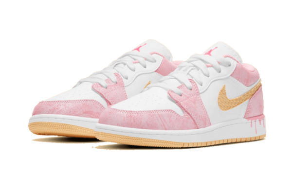 ⁦AIR JORDAN 1 Low PAINT DRIP⁩ – תמונה ⁦2⁩