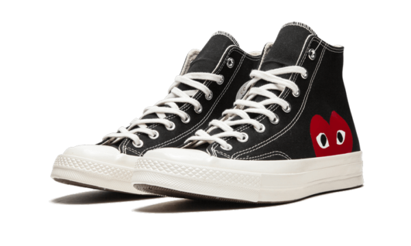 ⁦Chuck Taylor All-star 70s Hi Comme Des Garçons Play Black⁩ – תמונה ⁦2⁩