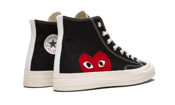 ⁦Chuck Taylor All-star 70s Hi Comme Des Garçons Play Black⁩ – תמונה ⁦3⁩