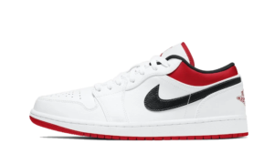 Air Jordan 1 Low White University Red Black