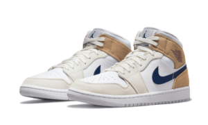 Air Jordan 1 Mid Tan Suede Navy