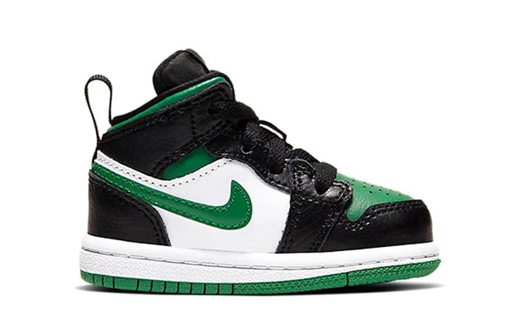 Air Jordan 1 Mid Kids Black Pine Green - Image 2