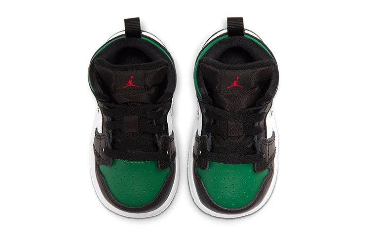 Air Jordan 1 Mid Kids Black Pine Green - Image 3
