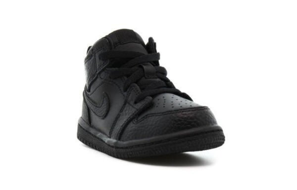 ⁦Air Jordan 1 Mid Kids Triple Black⁩ – תמונה ⁦3⁩