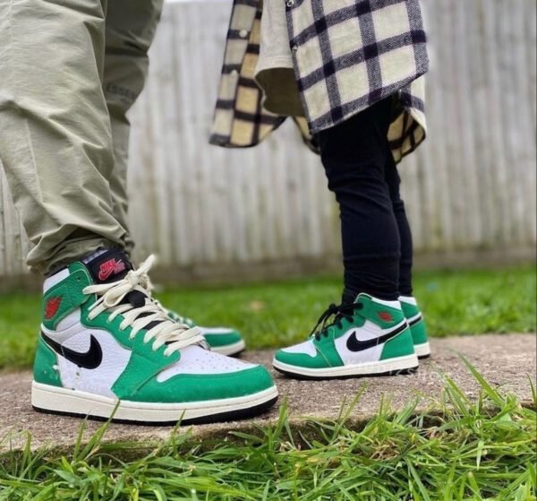 ⁦Air Jordan 1 High Kids Lucky Green⁩ – תמונה ⁦5⁩