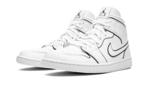 Air Jordan 1 Mid Iridescent Reflective White