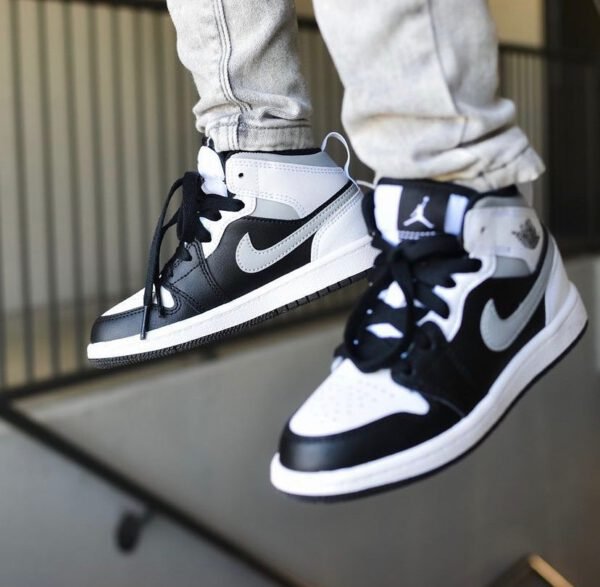 ⁦Air Jordan 1 Mid Kids White Shadow⁩ – תמונה ⁦6⁩