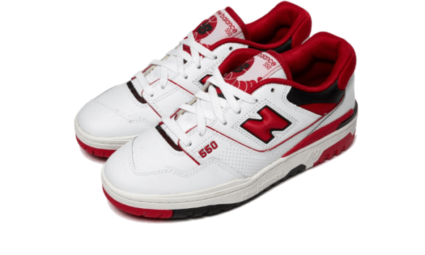 ⁦New Balance 550 White Red⁩ – תמונה ⁦2⁩