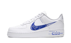 Nike Air Force 1 Low Sketch Blue Swoosh