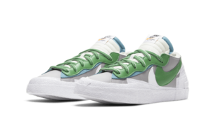 Nike Blazer Low Sacai Medium Grey Classic Green