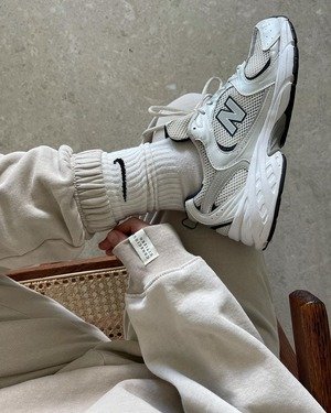 ⁦New Balance 530 Trainers White Navy⁩ – תמונה ⁦5⁩