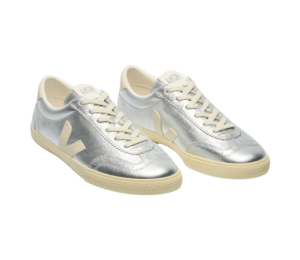 Sale: Veja Volley women's silver leather sneakers with men's shoes