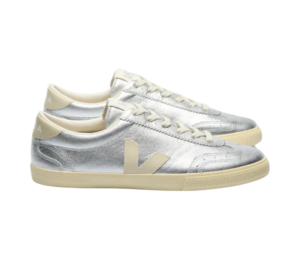Sale: Veja Volley women's silver leather sneakers with men's shoes